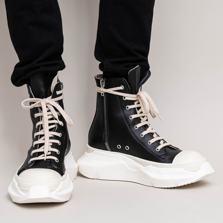 DRKSHDW by RICK OWENS Abstract Sneak Vegan Leather High Top